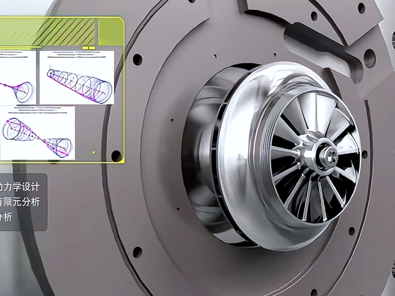 工业机械动画_工业三维动画|三维机械膨胀机动画|增压机动画|发电机_工业机械仿真动画制作