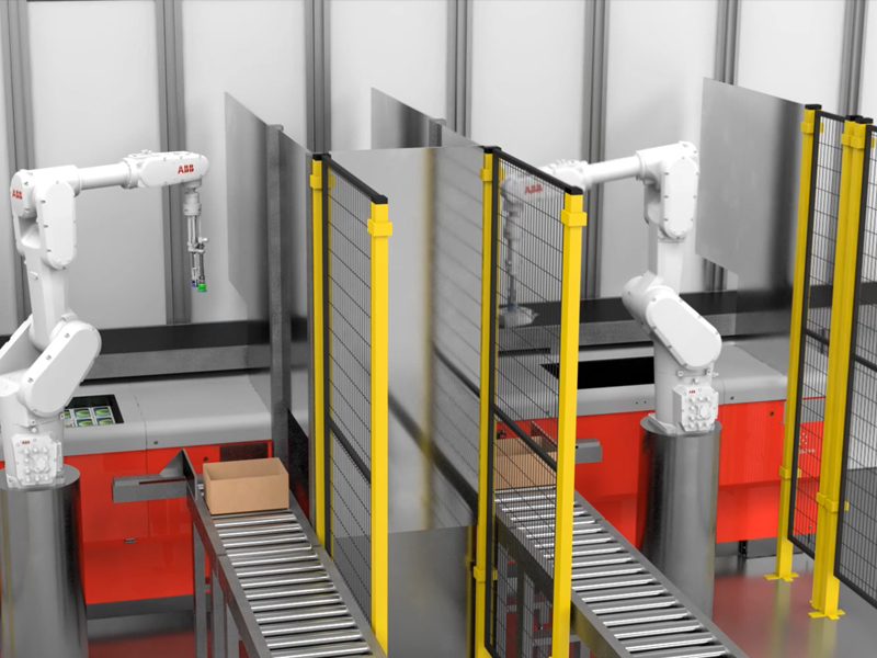 工业3d动画，工业仿真动画,机械臂自动分拣流程动画-三维机械动画_自动化生产线动画