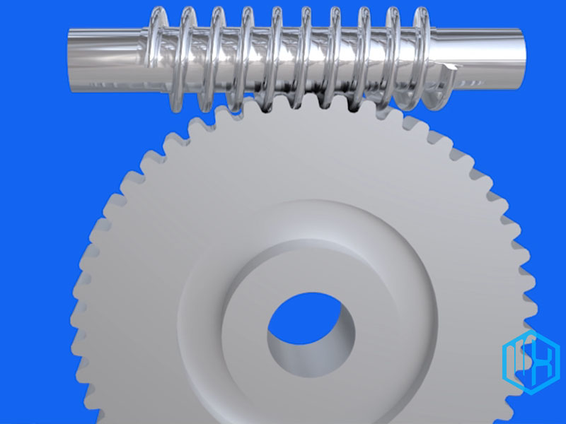 机械动画课程，齿轮系列，蜗杆齿轮动画，三维机械动画机械设计